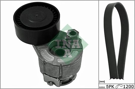 SET CUREA TRANSMISIE CU CANELURI INA 529 0015 10 - Compatibil cu NISSAN, RENAULT