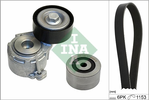 Set curea transmisie cu caneluri INA 529 0019 10