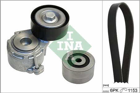 Set curea transmisie cu caneluri INA 529 0019 10