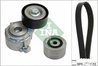Set curea transmisie cu caneluri INA 529 0019 10