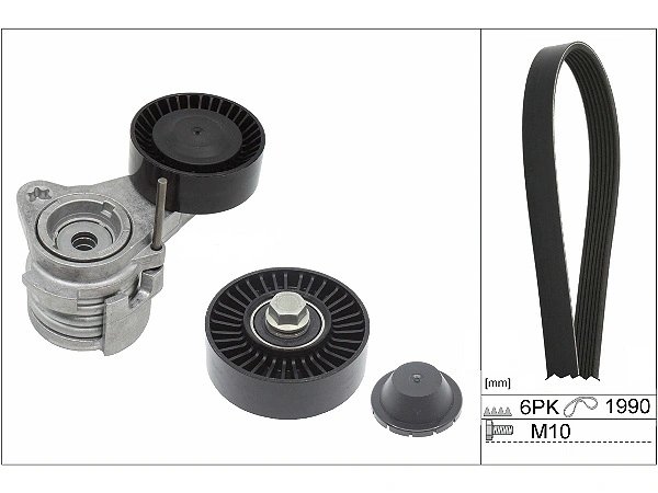 Set curea transmisie cu caneluri INA 529 0043 10