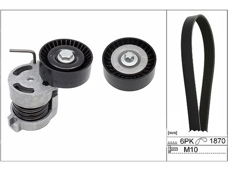 Set curea transmisie cu caneluri INA 529 0044 10