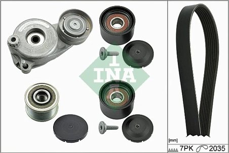 Set curea transmisie cu caneluri INA 529 0050 21