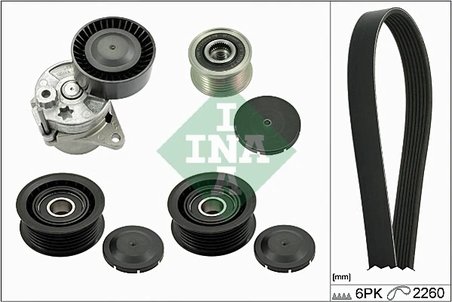 Set curea transmisie cu caneluri INA 529 0115 20