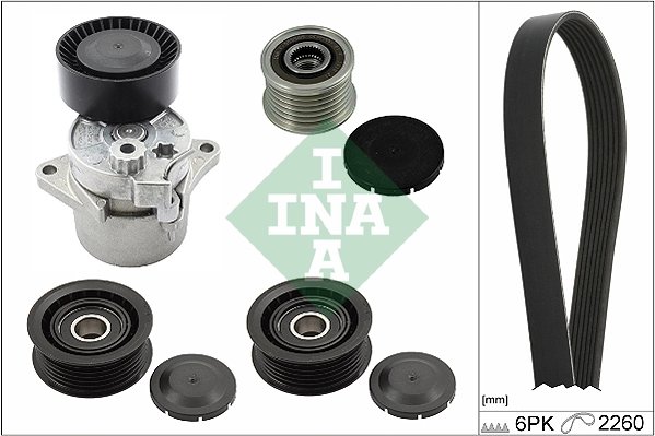 SET CUREA TRANSMISIE CU CANELURI INA 529 0115 23 - Compatibil cu MERCEDES-BENZ