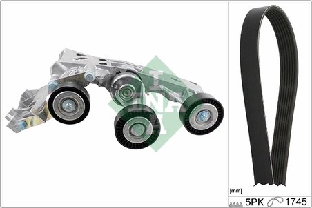 Set curea transmisie cu caneluri INA 529 0148 10
