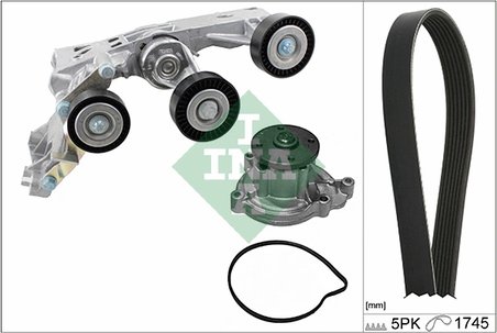 POMPA APA + SET CUREA TRANSMISIE CU CANELURI INA 529 0148 30 - Compatibil cu MERCEDES-BENZ
