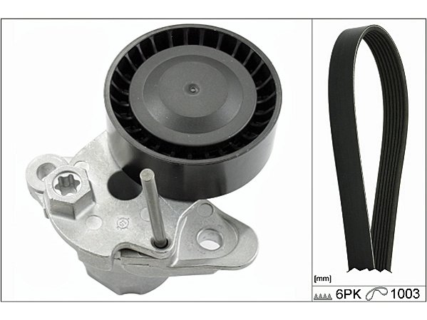 SET CUREA TRANSMISIE CU CANELURI INA 529 0159 10 - Compatibil cu AUDI, FORD, SEAT, SKODA, VW