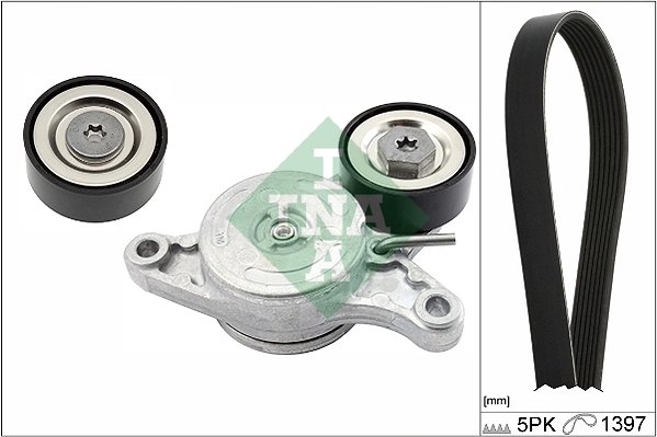 SET CUREA TRANSMISIE CU CANELURI INA 529 0180 10 - Compatibil cu MINI