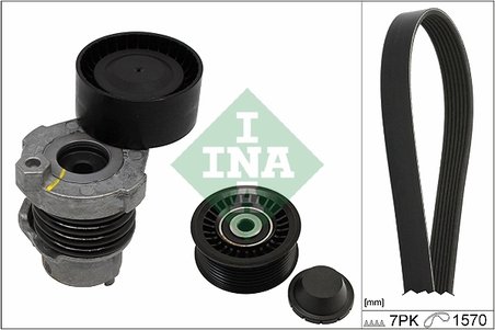 Set curea transmisie cu caneluri INA 529 0187 10