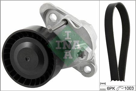 SET CUREA TRANSMISIE CU CANELURI INA 529 0208 10 - Compatibil cu SEAT, SKODA, VW