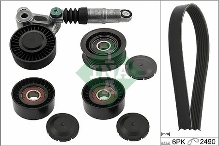 SET CUREA TRANSMISIE CU CANELURI INA 529 0209 10 - Compatibil cu AUDI