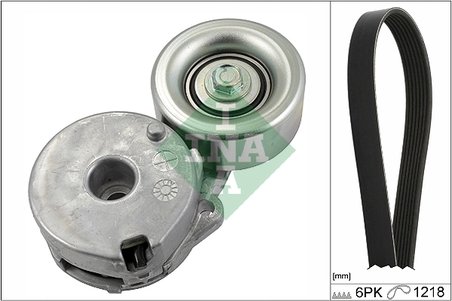 SET CUREA TRANSMISIE CU CANELURI INA 529 0225 10 - Compatibil cu RENAULT