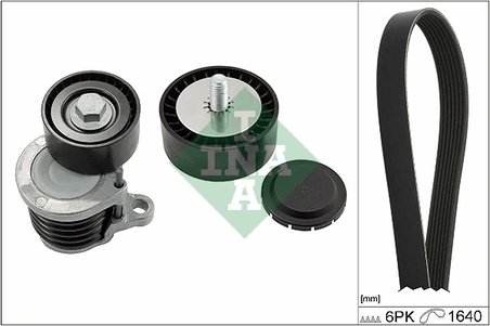 Set curea transmisie cu caneluri INA 529 0238 10