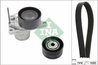Set curea transmisie cu caneluri INA 529 0246 10