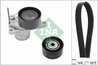 Set curea transmisie cu caneluri INA 529 0247 10