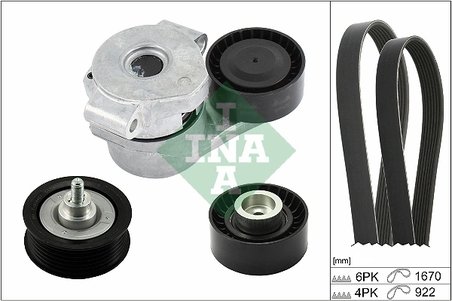 SET CUREA TRANSMISIE CU CANELURI INA 529 0301 10 - Compatibil cu CITROEN, FIAT, FORD, PEUGEOT