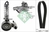 POMPA APA + SET CUREA TRANSMISIE CU CANELURI INA 529 0297 30 - Compatibil cu OPEL, SUZUKI, VAUXHALL