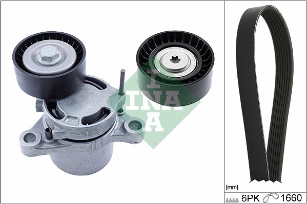 SET CUREA TRANSMISIE CU CANELURI INA 529 0307 10 - Compatibil cu BMW