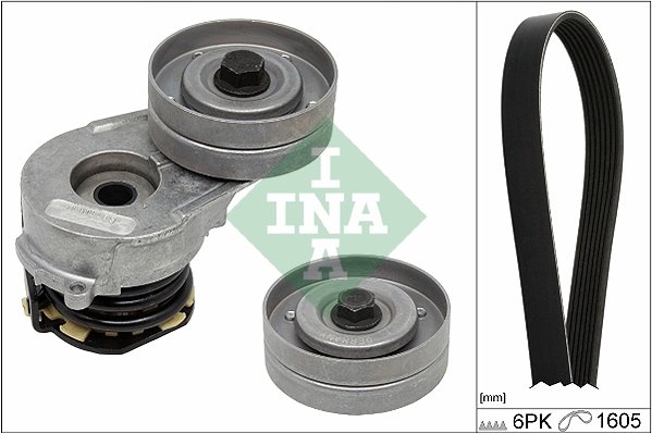 SET CUREA TRANSMISIE CU CANELURI INA 529 0330 10 - Compatibil cu OPEL, VAUXHALL