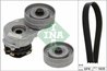 SET CUREA TRANSMISIE CU CANELURI INA 529 0330 10 - Compatibil cu OPEL, VAUXHALL