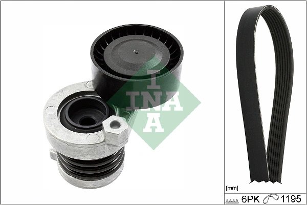 SET CUREA TRANSMISIE CU CANELURI INA 529 0339 10 - Compatibil cu DACIA, MERCEDES-BENZ, NISSAN, RENAULT
