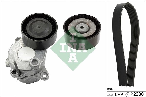 SET CUREA TRANSMISIE CU CANELURI INA 529 0343 10 - Compatibil cu MERCEDES-BENZ