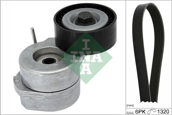 SET CUREA TRANSMISIE CU CANELURI INA 529 0346 10 - Compatibil cu ALFA ROMEO, FIAT, OPEL, SUZUKI, VAUXHALL