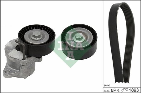 Set curea transmisie cu caneluri INA 529 0349 10