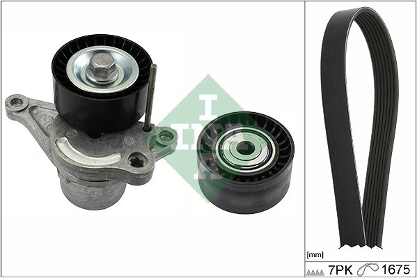 SET CUREA TRANSMISIE CU CANELURI INA 529 0355 10 - Compatibil cu NISSAN, OPEL, RENAULT, VAUXHALL