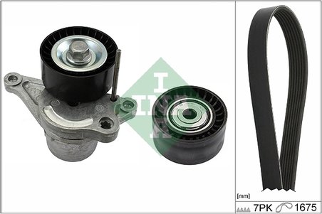 SET CUREA TRANSMISIE CU CANELURI INA 529 0355 10 - Compatibil cu NISSAN, OPEL, RENAULT, VAUXHALL