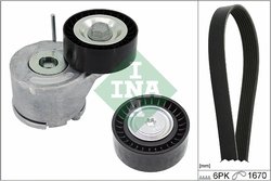 Set curea transmisie cu caneluri INA 529 0380 10