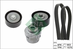 Set curea transmisie cu caneluri INA 529 0383 10