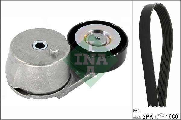 SET CUREA TRANSMISIE CU CANELURI INA 529 0409 10 - Compatibil cu OPEL, VAUXHALL