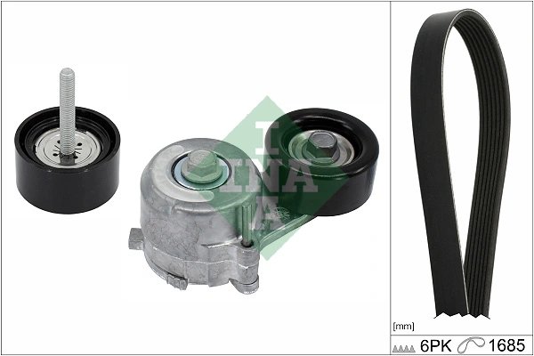 SET CUREA TRANSMISIE CU CANELURI INA 529 0421 10 - Compatibil cu OPEL, VAUXHALL