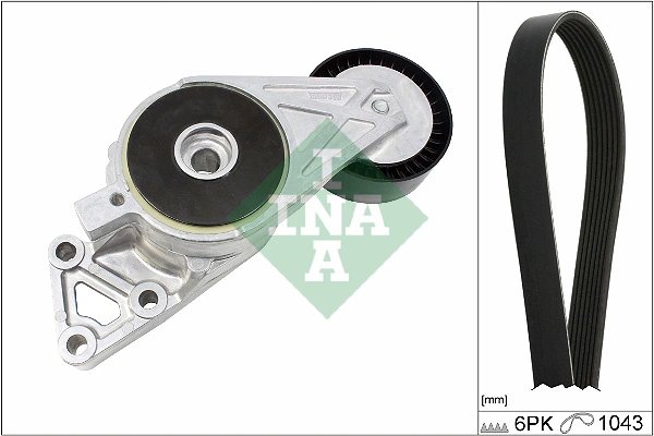 SET CUREA TRANSMISIE CU CANELURI INA 529 0429 10 - Compatibil cu AUDI, SEAT, SKODA, VW