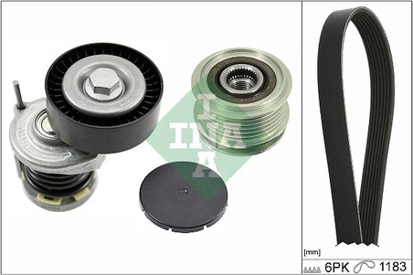 Set curea transmisie cu caneluri INA 529 0466 20