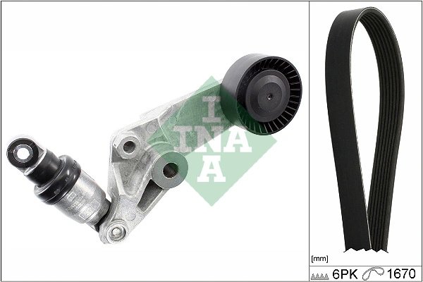 Set curea transmisie cu caneluri INA 529 0474 10