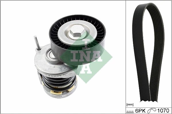 Set curea transmisie cu caneluri INA 529 0475 10