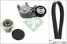 Set curea transmisie cu caneluri INA 529 0483 20