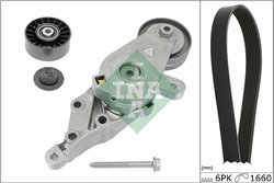 Set curea transmisie cu caneluri INA 529 0491 10