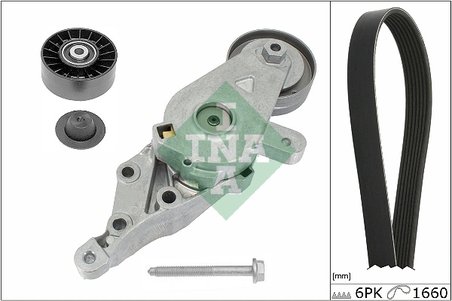 SET CUREA TRANSMISIE CU CANELURI INA 529 0491 10 - Compatibil cu AUDI, SEAT, SKODA, VW