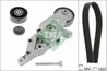 SET CUREA TRANSMISIE CU CANELURI INA 529 0491 10 - Compatibil cu AUDI, SEAT, SKODA, VW