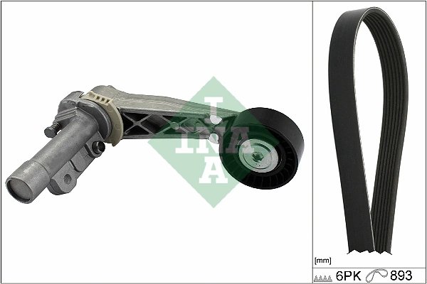 SET CUREA TRANSMISIE CU CANELURI INA 529 0503 10 - Compatibil cu CITROEN, DS, MINI, OPEL, PEUGEOT