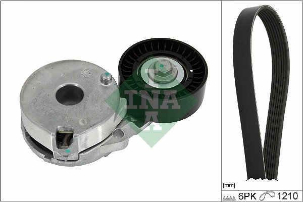 Set curea transmisie cu caneluri INA 529 0512 10