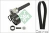 SET CUREA TRANSMISIE CU CANELURI INA 529 0514 10 - Compatibil cu AUDI, SEAT, SKODA, VW