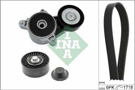 Set curea transmisie cu caneluri INA 529 0515 10