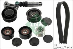 Set curea transmisie cu caneluri INA 529 0520 20