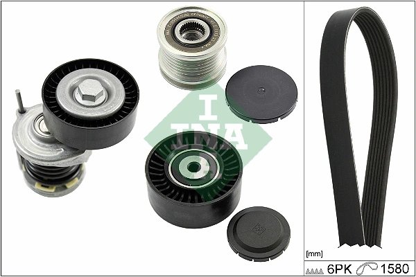 Set curea transmisie cu caneluri INA 529 0521 20