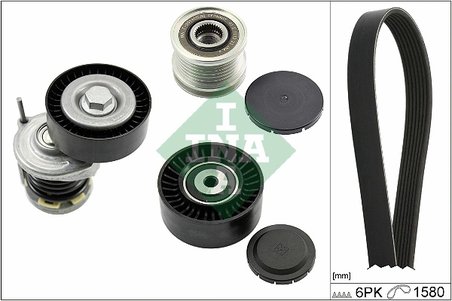 Set curea transmisie cu caneluri INA 529 0521 20